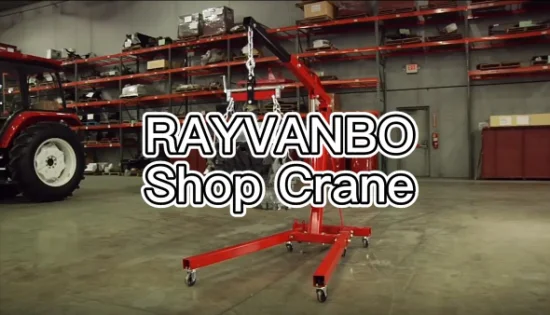 Workshop Cheap 2t Foldable Shop Crane for Car Engine
